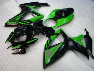 Custom 2006-2007 Green Black Suzuki GSXR 600/750 Motorcycle Bodywork
