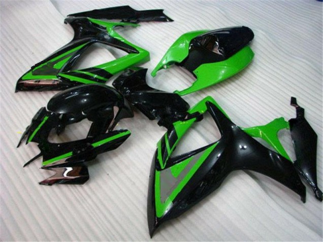 Custom 2006-2007 Green Black Suzuki GSXR 600/750 Motorcycle Bodywork