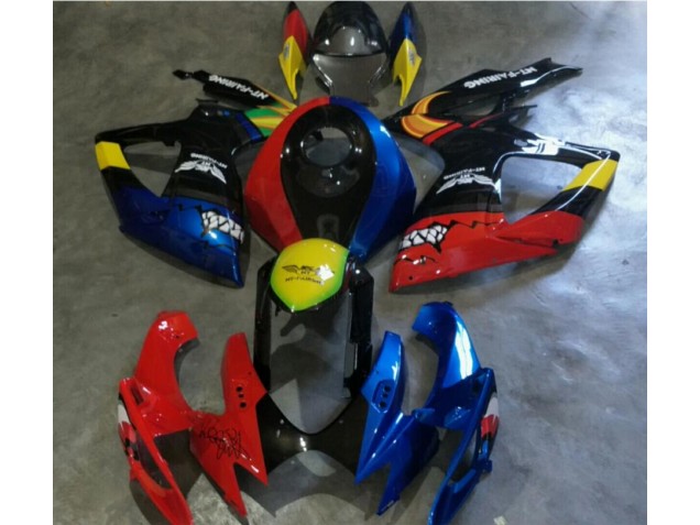 Custom 2006-2007 Red Blue Suzuki GSXR 600/750 Motorbike Fairing Custom 2006-2007 Red Blue Suzuki GSXR 600/750 Motorbike Fairing
