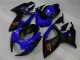 Custom 2006-2007 Blue Black Suzuki GSXR 600/750 Motorbike Fairing Kits Custom 2006-2007 Blue Black Suzuki GSXR 600/750 Motorbike Fairing Kits