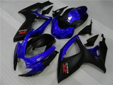 Aftermarket 2006-2007 Suzuki GSXR 600/750 Motorcycle Fairings MF1619 - Blue Black