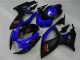 Custom 2006-2007 Blue Black Suzuki GSXR 600/750 Motorbike Fairing Kits Custom 2006-2007 Blue Black Suzuki GSXR 600/750 Motorbike Fairing Kits