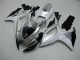 Custom 2006-2007 Silver Suzuki GSXR 600/750 Motorcycle Fairings Kits Custom 2006-2007 Silver Suzuki GSXR 600/750 Motorcycle Fairings Kits