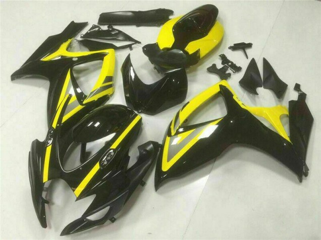 Aftermarket 2006-2007 Black Suzuki GSXR 600/750 Motor Fairings