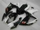 Custom 2006-2007 White Black Suzuki GSXR 600/750 Motorcycle Fairings Kit Custom 2006-2007 White Black Suzuki GSXR 600/750 Motorcycle Fairings Kit