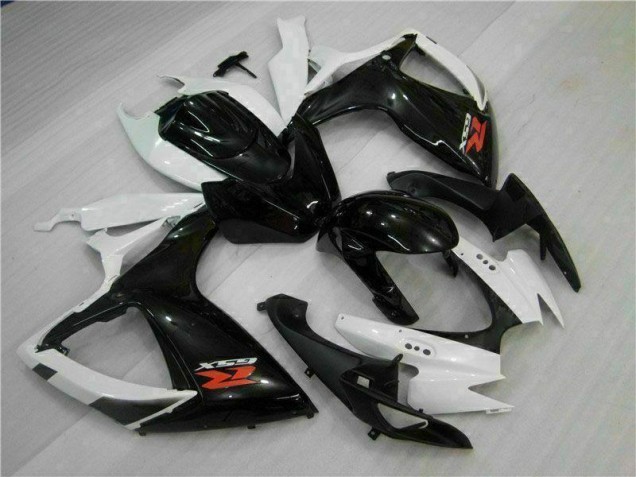 Custom 2006-2007 White Black Suzuki GSXR 600/750 Motorcycle Fairings Kit Custom 2006-2007 White Black Suzuki GSXR 600/750 Motorcycle Fairings Kit