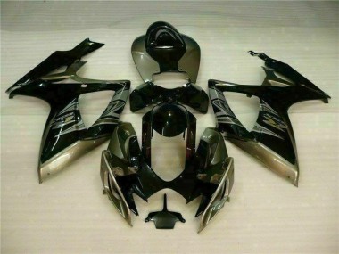 Aftermarket 2006-2007 Black Grey Suzuki GSXR 600/750 Motorcycle Fairing Kits