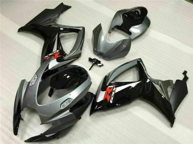 Aftermarket 2006-2007 Silver Grey Suzuki GSXR 600/750 Motorcycle Fairing Kit