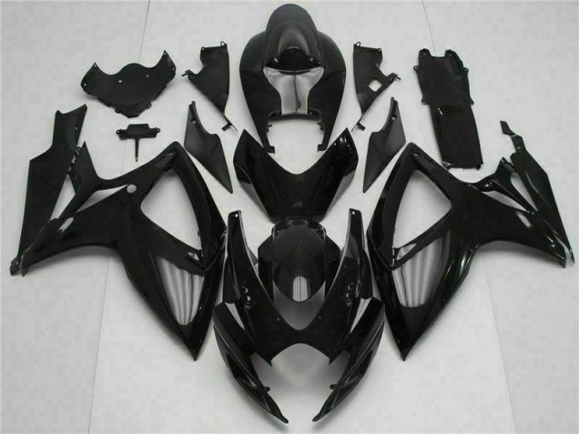 Custom 2006-2007 Black Suzuki GSXR 600/750 Bike Fairing Kit Custom 2006-2007 Black Suzuki GSXR 600/750 Bike Fairing Kit