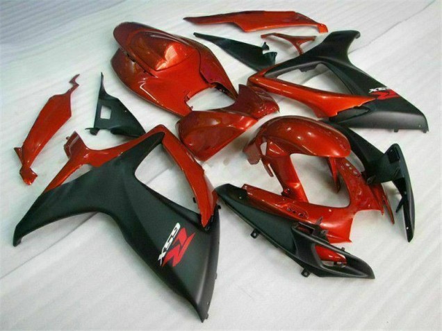 Custom 2006-2007 Red Black Suzuki GSXR 600/750 Motorcycle Bodywork Custom 2006-2007 Red Black Suzuki GSXR 600/750 Motorcycle Bodywork