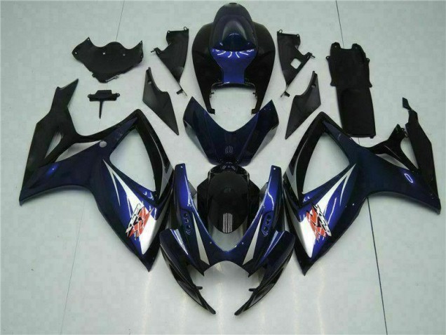 Aftermarket 2006-2007 Black Blue Suzuki GSXR 600/750 Motorbike Fairing Kits
