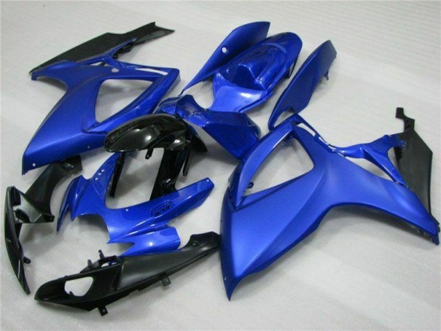 Custom 2006-2007 Blue Black Suzuki GSXR 600/750 Full Replacement Fairings & Bodywork Custom 2006-2007 Blue Black Suzuki GSXR 600/750 Full Replacement Fairings & Bodywork