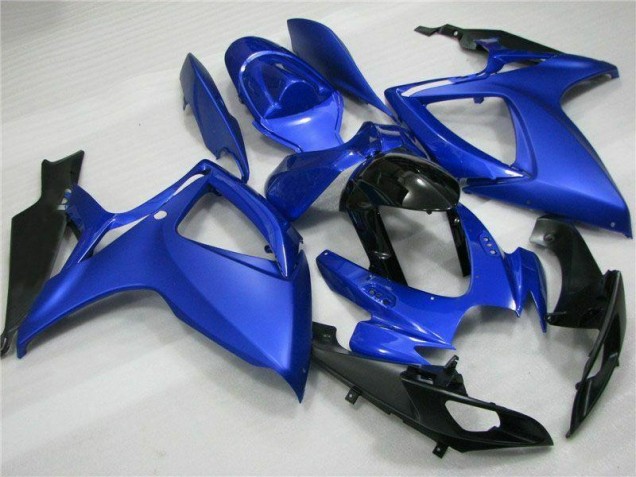 Custom 2006-2007 Blue Black Suzuki GSXR 600/750 Full Replacement Fairings & Bodywork Custom 2006-2007 Blue Black Suzuki GSXR 600/750 Full Replacement Fairings & Bodywork