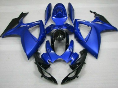 Custom 2006-2007 Blue Black Suzuki GSXR 600/750 Full Replacement Fairings & Bodywork
