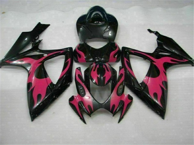 Custom 2006-2007 Black Suzuki GSXR 600/750 Bike Fairing Kit & Bodywork Custom 2006-2007 Black Suzuki GSXR 600/750 Bike Fairing Kit & Bodywork