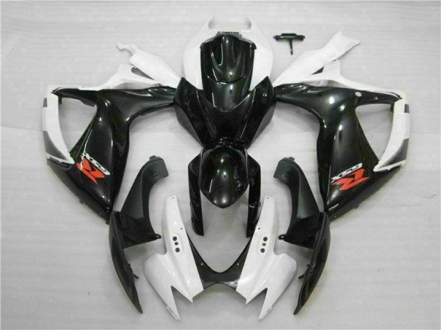 Custom 2006-2007 White Black Suzuki GSXR 600/750 Motorbike Fairing Kits Custom 2006-2007 White Black Suzuki GSXR 600/750 Motorbike Fairing Kits