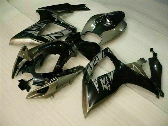 Custom 2006-2007 Black Grey Suzuki GSXR 600/750 Motorcycle Replacement Fairings Custom 2006-2007 Black Grey Suzuki GSXR 600/750 Motorcycle Replacement Fairings
