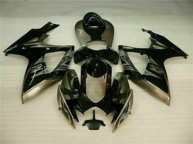 Custom 2006-2007 Black Grey Suzuki GSXR 600/750 Motorcycle Replacement Fairings Custom 2006-2007 Black Grey Suzuki GSXR 600/750 Motorcycle Replacement Fairings