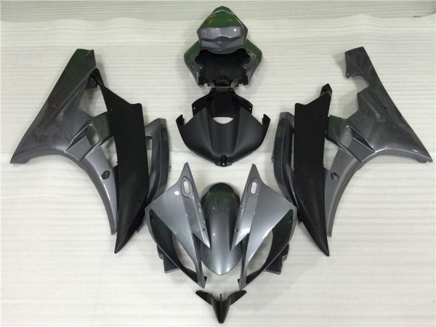 Custom 2006-2007 Grey Black Yamaha YZF R6 Bike Fairing Kit Custom 2006-2007 Grey Black Yamaha YZF R6 Bike Fairing Kit