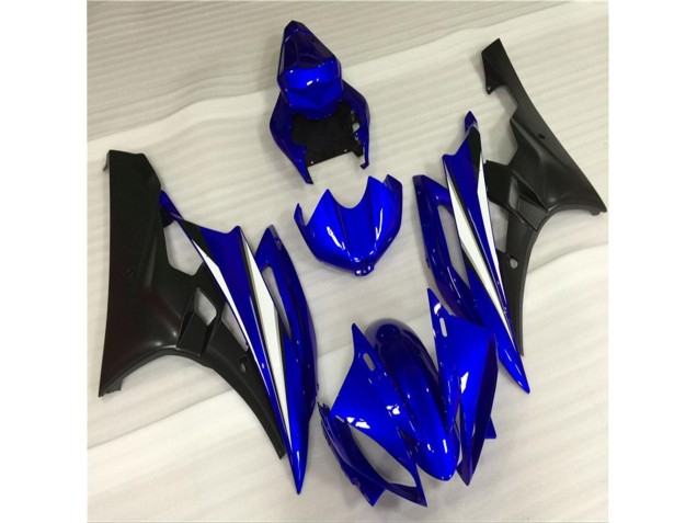 Custom 2006-2007 Blue Black Yamaha YZF R6 Motorcycle Fairings Kits Custom 2006-2007 Blue Black Yamaha YZF R6 Motorcycle Fairings Kits