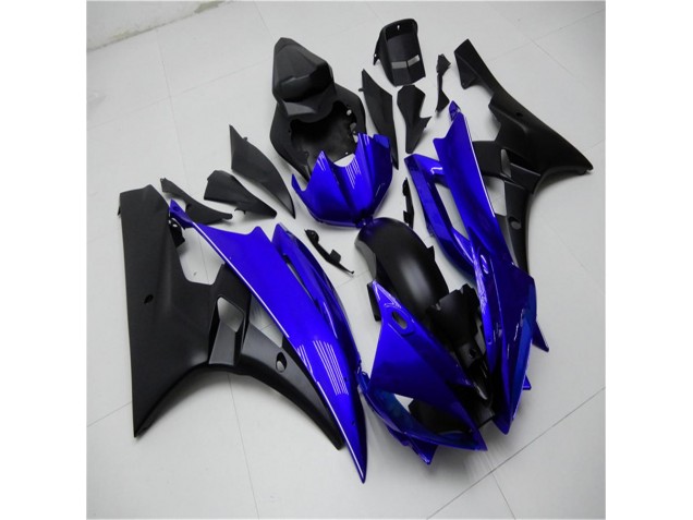 Custom 2006-2007 Blue Black Yamaha YZF R6 Motorcycle Replacement Fairings & Bodywork Custom 2006-2007 Blue Black Yamaha YZF R6 Motorcycle Replacement Fairings & Bodywork