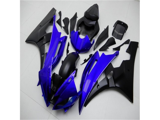 Custom 2006-2007 Blue Black Yamaha YZF R6 Motorcycle Replacement Fairings & Bodywork Custom 2006-2007 Blue Black Yamaha YZF R6 Motorcycle Replacement Fairings & Bodywork