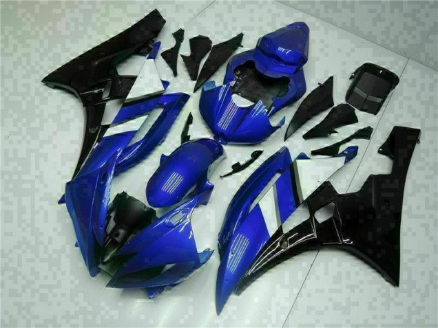 Custom 2006-2007 Blue Black Yamaha YZF R6 Motorcycle Fairing Kit Custom 2006-2007 Blue Black Yamaha YZF R6 Motorcycle Fairing Kit