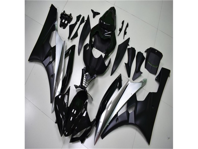 Custom 2006-2007 Silver Black Yamaha YZF R6 Bike Fairing Custom 2006-2007 Silver Black Yamaha YZF R6 Bike Fairing