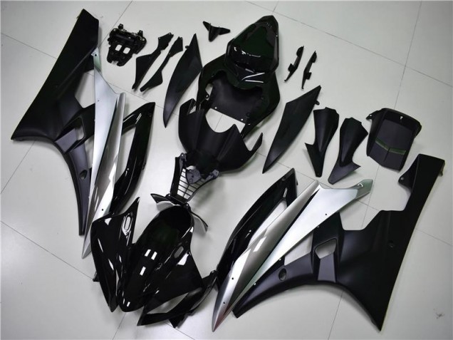 Custom 2006-2007 Silver Black Yamaha YZF R6 Bike Fairing Custom 2006-2007 Silver Black Yamaha YZF R6 Bike Fairing