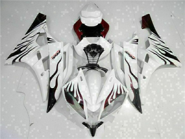 Custom 2006-2007 White Yamaha YZF R6 Motorcyle Fairings Custom 2006-2007 White Yamaha YZF R6 Motorcyle Fairings