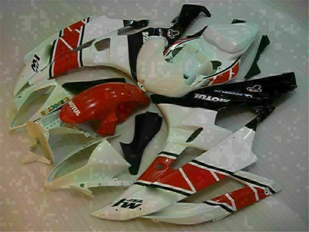 Custom 2006-2007 Red White Yamaha YZF R6 Replacement Fairings Custom 2006-2007 Red White Yamaha YZF R6 Replacement Fairings