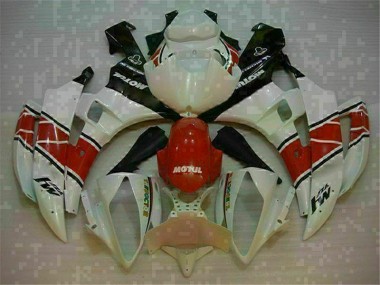 Custom 2006-2007 Red White Yamaha YZF R6 Replacement Fairings
