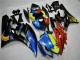 Custom 2006-2007 Yellow Blue Red Yamaha YZF R6 Motorcycle Fairings Kit