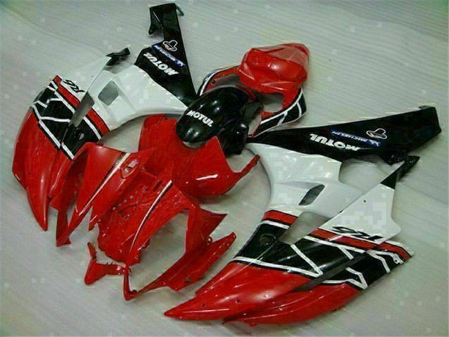 Custom 2006-2007 Red White Yamaha YZF R6 Motorcycle Fairings Custom 2006-2007 Red White Yamaha YZF R6 Motorcycle Fairings