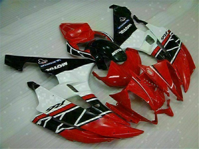 Custom 2006-2007 Red White Yamaha YZF R6 Motorcycle Fairings Custom 2006-2007 Red White Yamaha YZF R6 Motorcycle Fairings
