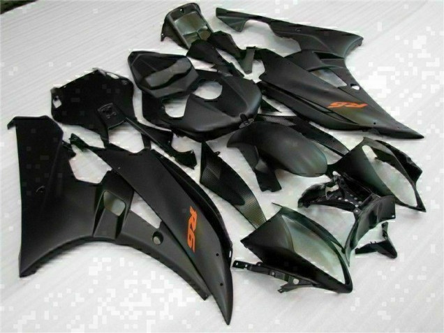Custom 2006-2007 Black Yamaha YZF R6 Motorcycle Fairing Custom 2006-2007 Black Yamaha YZF R6 Motorcycle Fairing