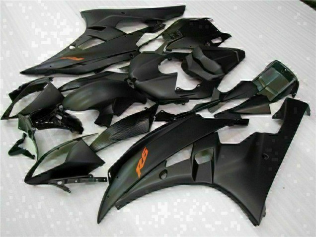 Custom 2006-2007 Black Yamaha YZF R6 Motorcycle Fairing Custom 2006-2007 Black Yamaha YZF R6 Motorcycle Fairing
