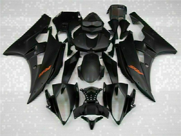 Custom 2006-2007 Black Yamaha YZF R6 Motorcycle Fairing Custom 2006-2007 Black Yamaha YZF R6 Motorcycle Fairing