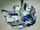 Custom 2006-2007 White Blue Yamaha YZF R6 Motorbike Fairing