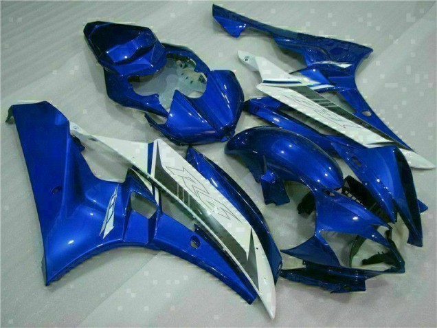 Custom 2006-2007 Blue White Yamaha YZF R6 Bike Fairings Custom 2006-2007 Blue White Yamaha YZF R6 Bike Fairings