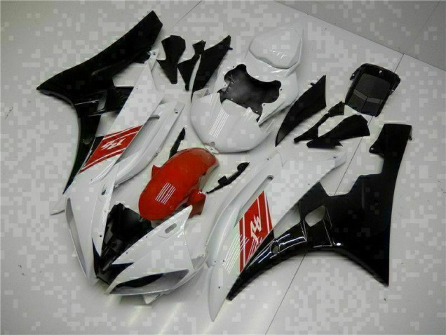 Custom 2006-2007 White Black Yamaha YZF R6 Motorbike Fairing Custom 2006-2007 White Black Yamaha YZF R6 Motorbike Fairing