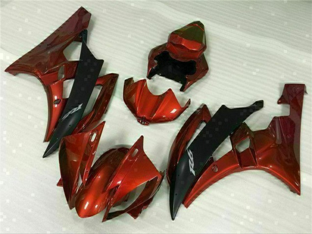 Custom 2006-2007 Red Yamaha YZF R6 Replacement Motorcycle Fairings Custom 2006-2007 Red Yamaha YZF R6 Replacement Motorcycle Fairings