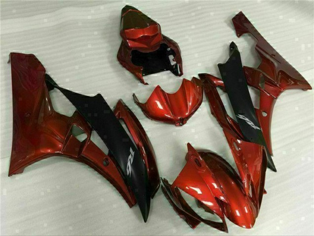Custom 2006-2007 Red Yamaha YZF R6 Replacement Motorcycle Fairings Custom 2006-2007 Red Yamaha YZF R6 Replacement Motorcycle Fairings