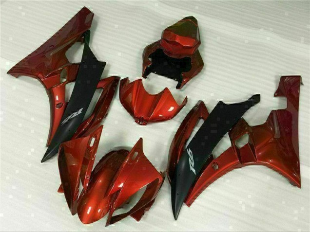 Custom 2006-2007 Red Yamaha YZF R6 Replacement Motorcycle Fairings Custom 2006-2007 Red Yamaha YZF R6 Replacement Motorcycle Fairings