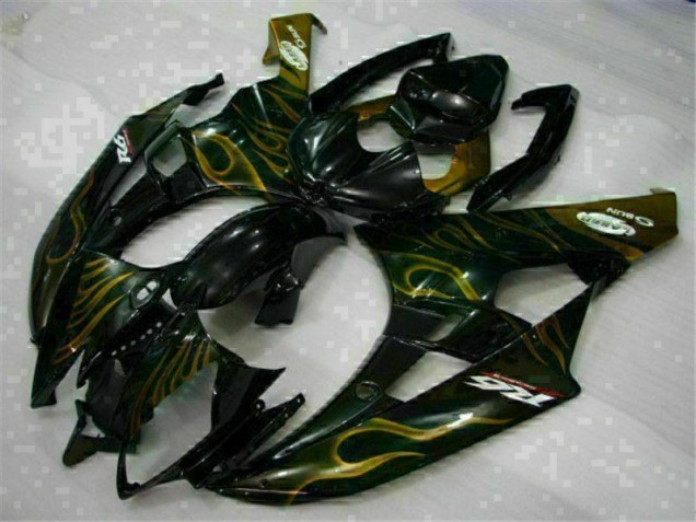 Custom 2006-2007 Black Yamaha YZF R6 Bike Fairing Kit Custom 2006-2007 Black Yamaha YZF R6 Bike Fairing Kit