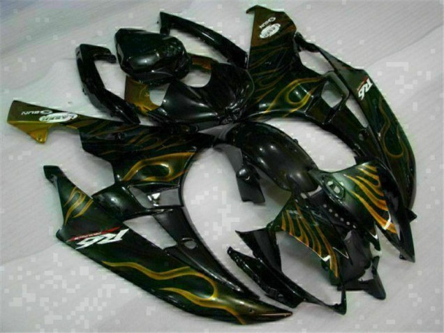 Custom 2006-2007 Black Yamaha YZF R6 Bike Fairing Kit Custom 2006-2007 Black Yamaha YZF R6 Bike Fairing Kit
