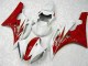 Custom 2006-2007 Red White Yamaha YZF R6 Motorcycle Bodywork Custom 2006-2007 Red White Yamaha YZF R6 Motorcycle Bodywork