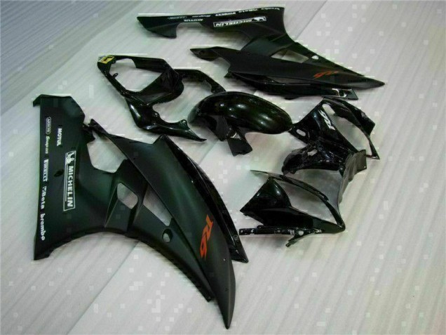 Custom 2006-2007 Black Yamaha YZF R6 Motorbike Fairing Kits Custom 2006-2007 Black Yamaha YZF R6 Motorbike Fairing Kits
