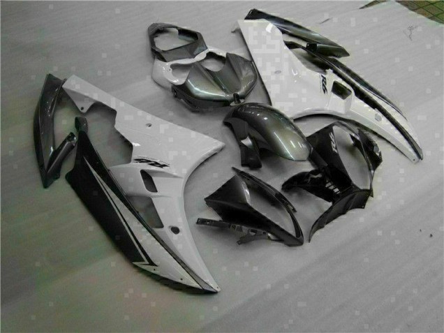 Custom 2006-2007 White Silver Yamaha YZF R6 Moto Fairings Custom 2006-2007 White Silver Yamaha YZF R6 Moto Fairings