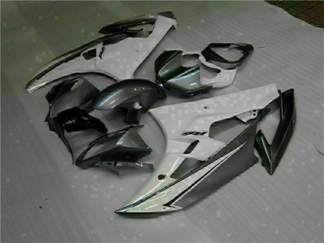 Custom 2006-2007 White Silver Yamaha YZF R6 Moto Fairings Custom 2006-2007 White Silver Yamaha YZF R6 Moto Fairings